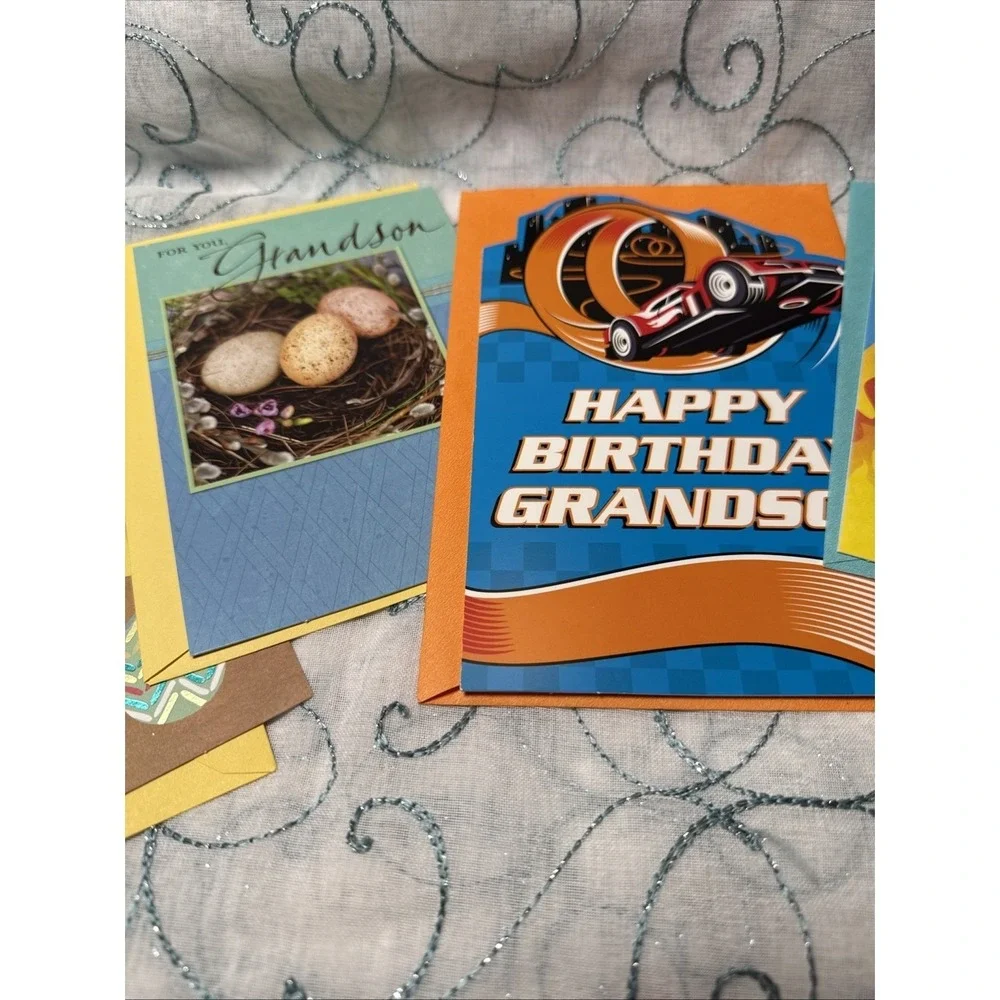 Grandson Greeting Cards Lot of 5 Birthday Special Occasion w/ Envelopes